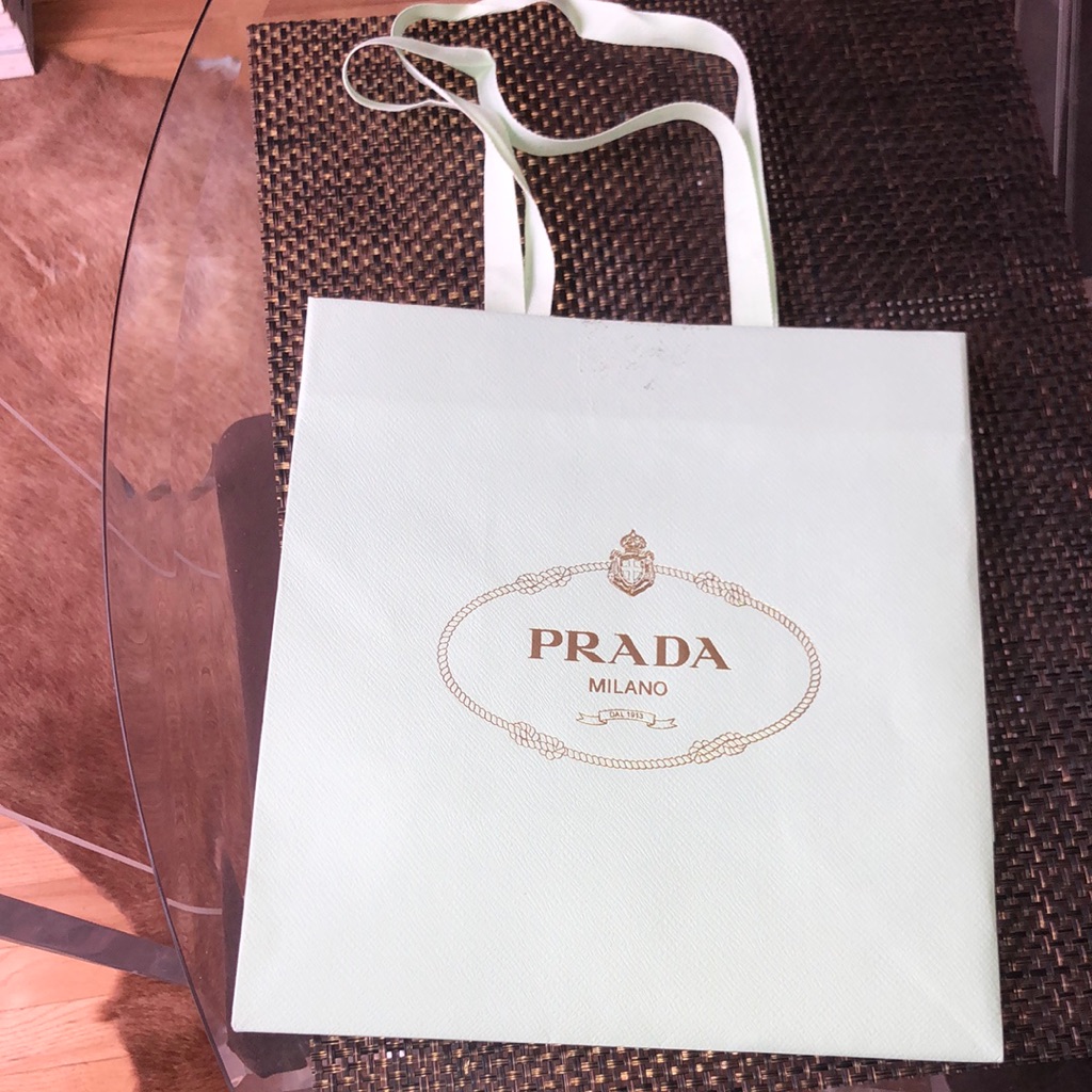 Prada Milano Mint Green Shopping Tote Bag
